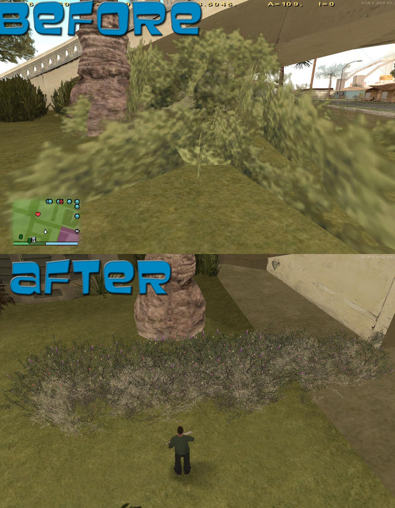 Gta San Andreas Gta V Vegetation V2 Mod